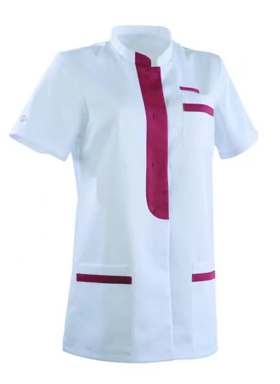 Bata Medica para Mujer KIM Clemix 2.0 Lafont blanco / Cassis