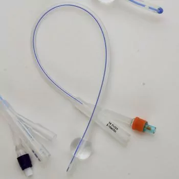 Sondas urinarias de Foley rectas CH 22 en silicona (paquete de 10)