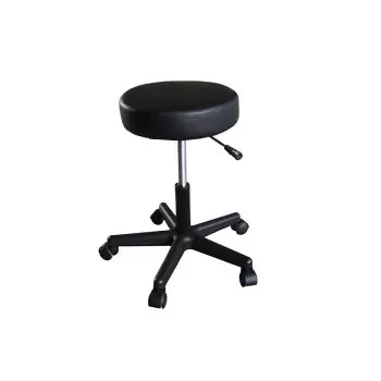 Taburete Giratorio Clasico Negro Mediprem