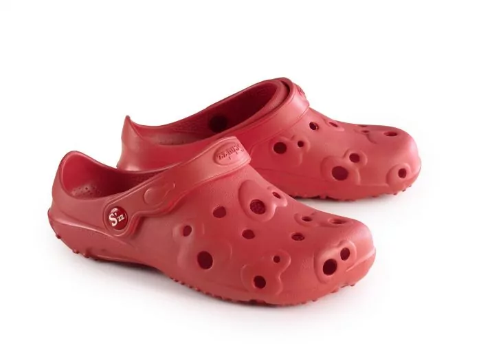Zuecos de hospital Schu'zz Globule mujer Rojo