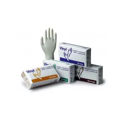 Guantes Vinilo de examen sin polvos Abena Caja de 100