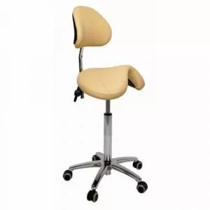 Taburete PONY base cromada con respaldo Ecopostural  Ecopostural S3631