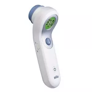Termómetro sin contacto y frontal Braun NTF 3000